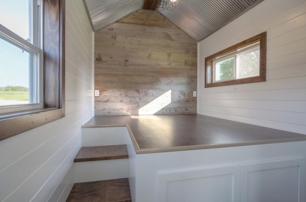 40ft Tiny House Built Using a 'Disguised' Shipping Container!