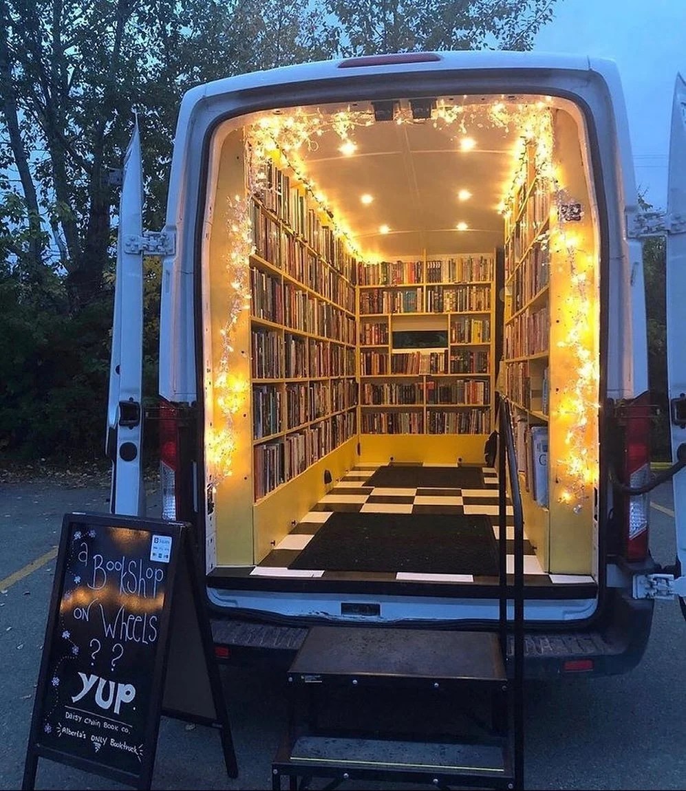 Daisy Chain Book Co.'s Bookstore Van Build
