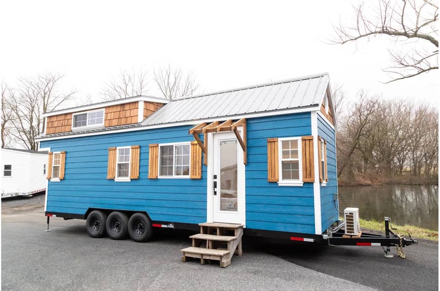 Conestoga Tiny Home with a Tiny Office & Tons of Charm