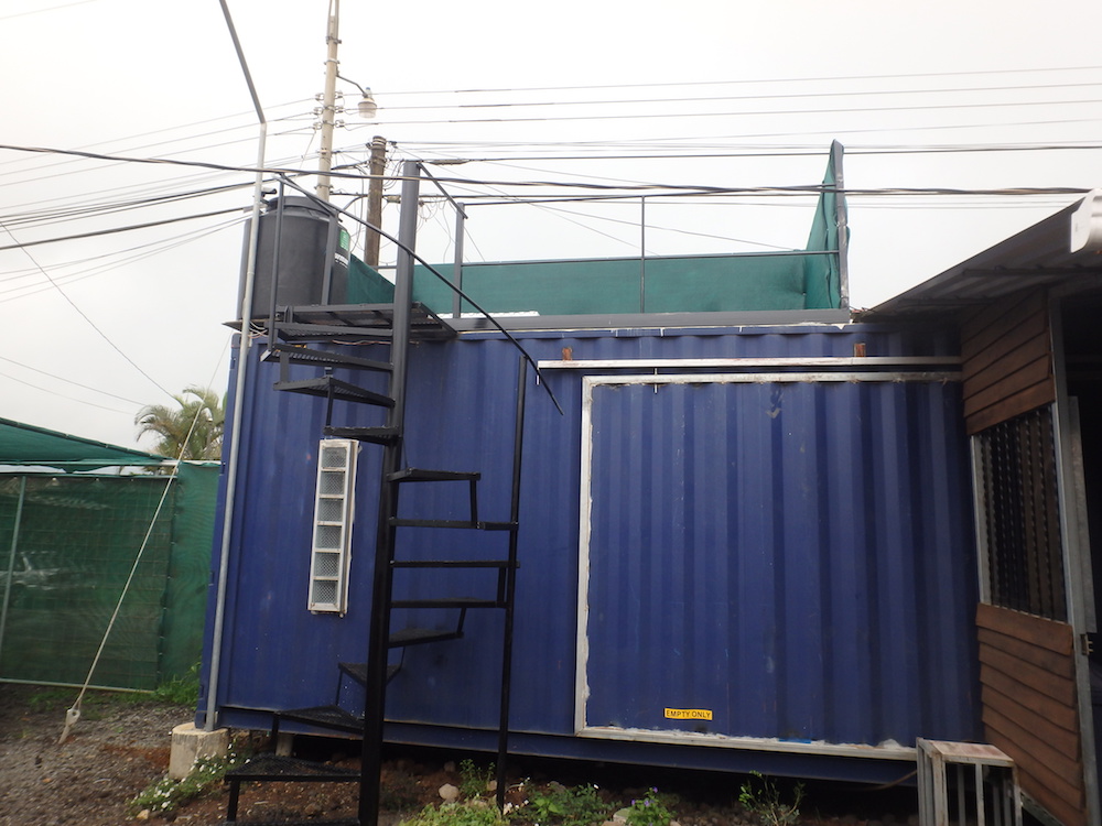 Costa Rica Shipping Container House with a Rooftop Deck