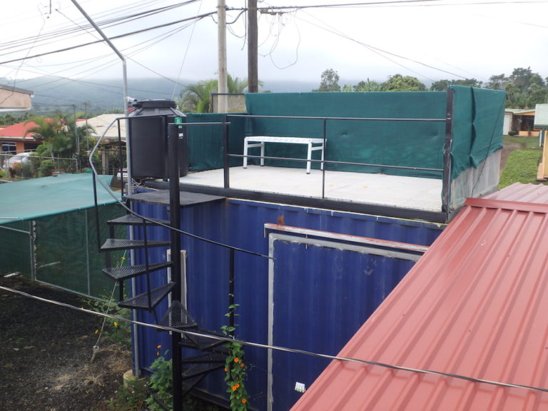 Costa Rica Shipping Container House with a Rooftop Deck