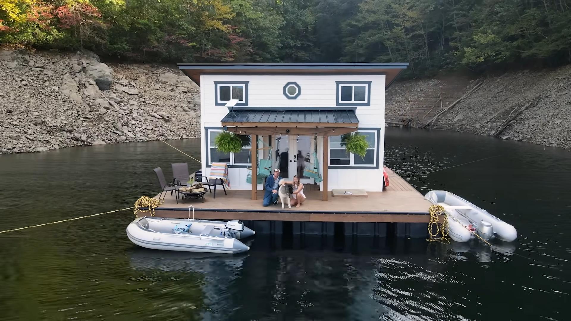 Their Floating Tiny Cottage