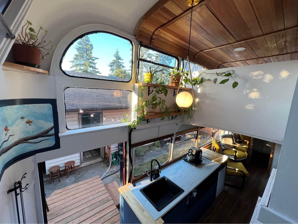 Double Decker Bus Tiny House For Sale!