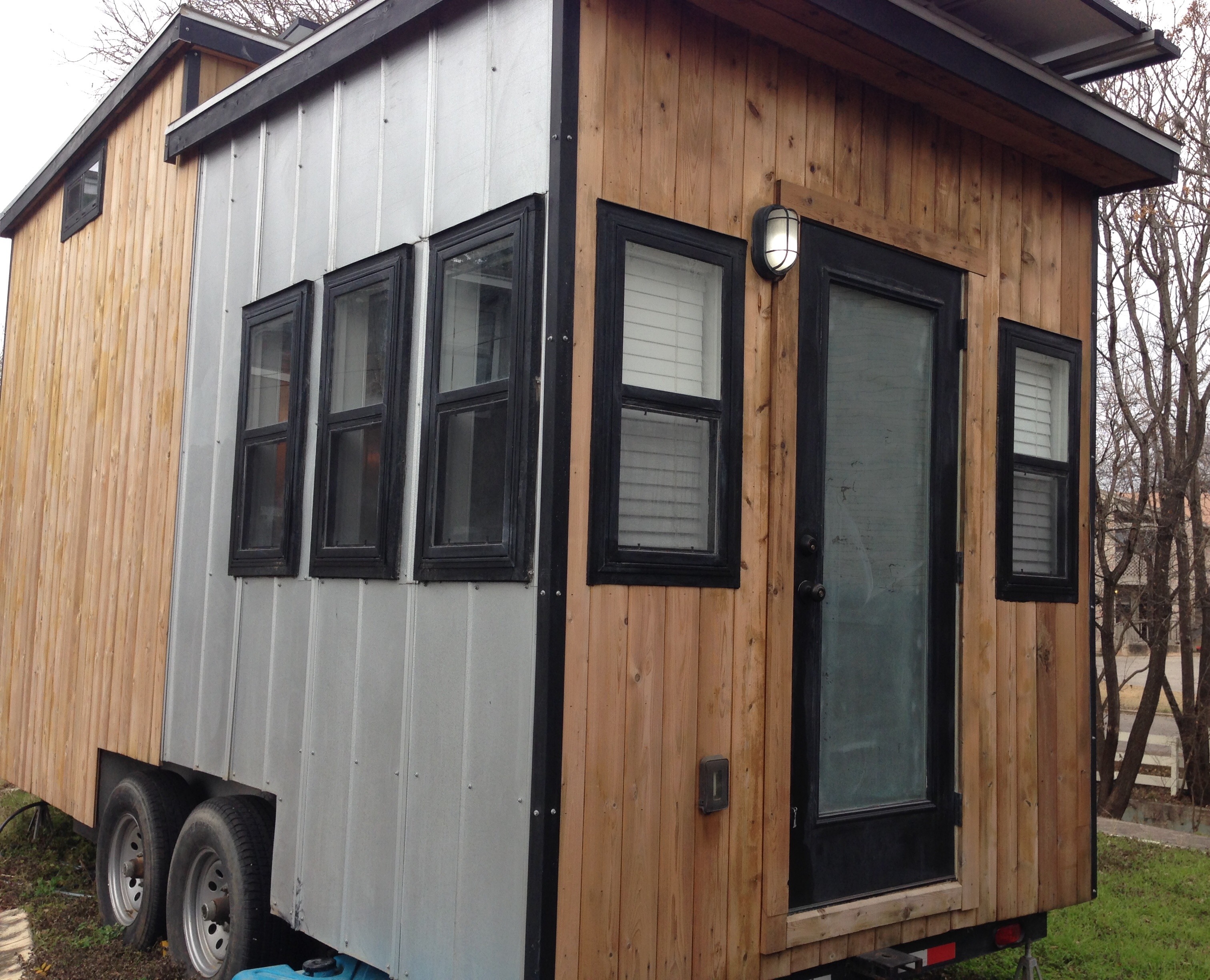 The Tiny Solar House A Used OffGrid Tiny House on Wheels For 45k