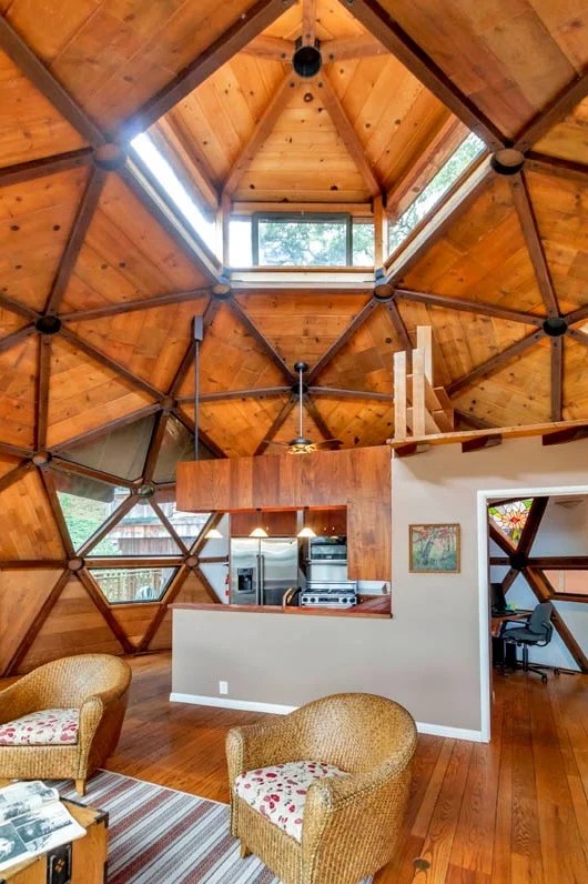 Hand Built Geodesic Dome Cabin near San Francisco