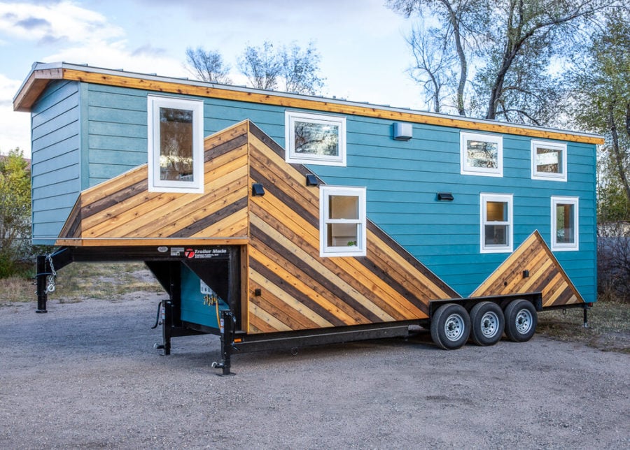 Nicole's 32' x 8' Gooseneck Tiny House by MitchCraft Tiny Homes