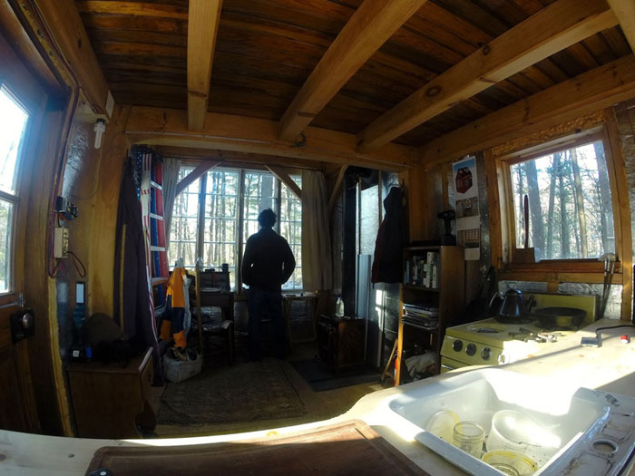 Man Builds 100 Sq. Ft. Timber Frame Tiny House