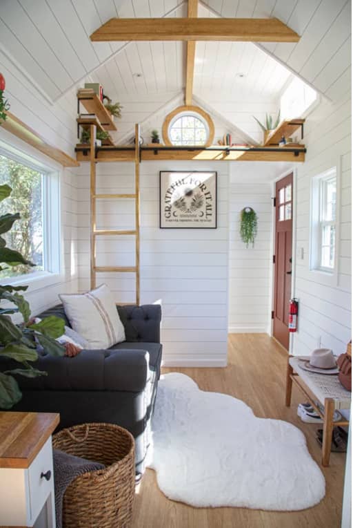 The Marietta Tiny House Has a Mudroom!