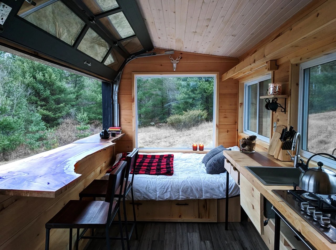 160 Sq. Ft. OffGrid Mason Cabin at CABINSCAPE