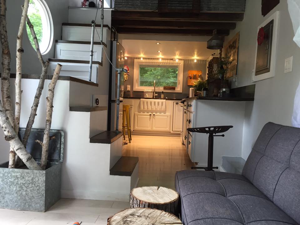 Jess and Adam's Mustard Seed Tiny House (with 2 kids and a cat!)