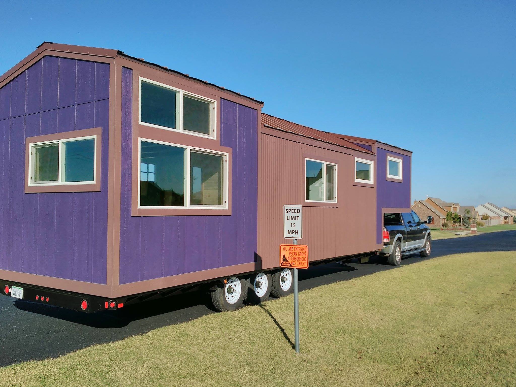 The Purple Monster THOW by Tiny Diamond Homes