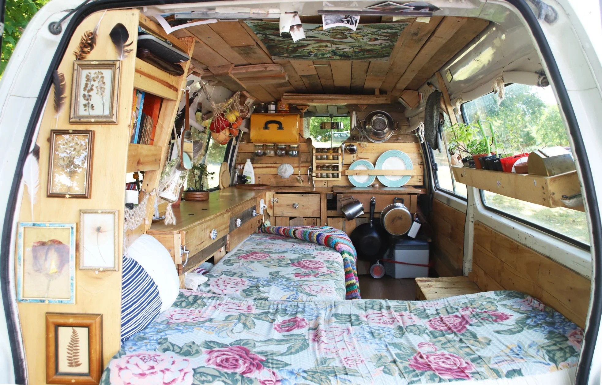 Using Recycled Materials To Create Their First Van