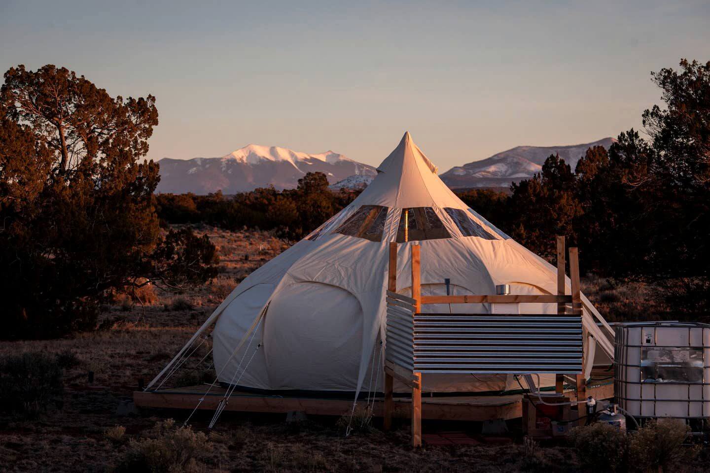 Grand Canyon Lotus Yurt Glamping Rental in Arizona