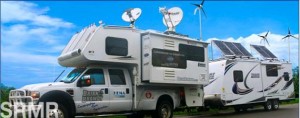 Off-Grid RV with Solar Panels and Wind Turbine: Self-Contained Mobile