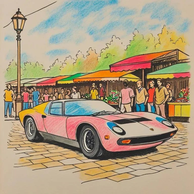 Miura in the plaza Coloring Page Free Printables Tiny