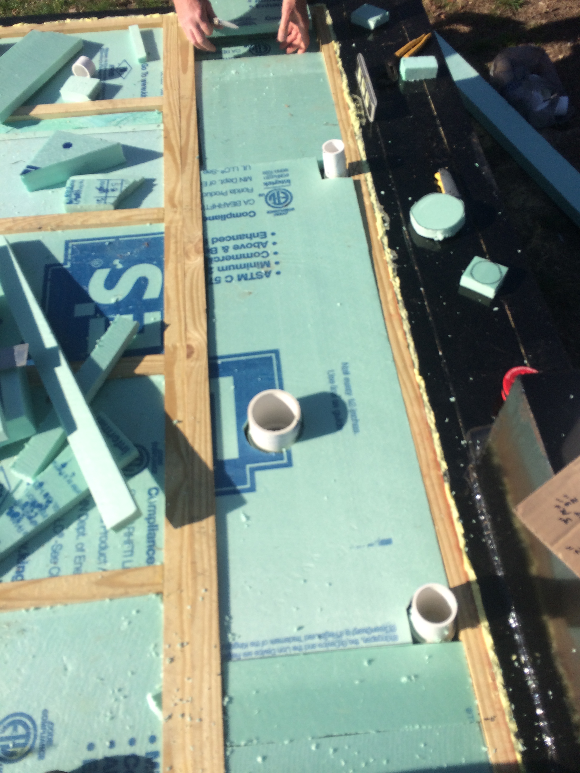 plumbing after insulation Tiny Stewards