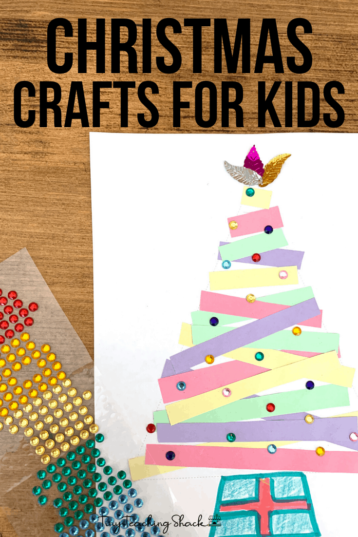 Paper Strip Christmas Tree Craft for Kids Tiny Teaching Shack
