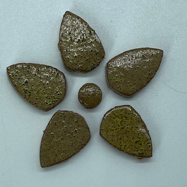 Spade RC03 Ochre Brown Tiny Tile Mosaics