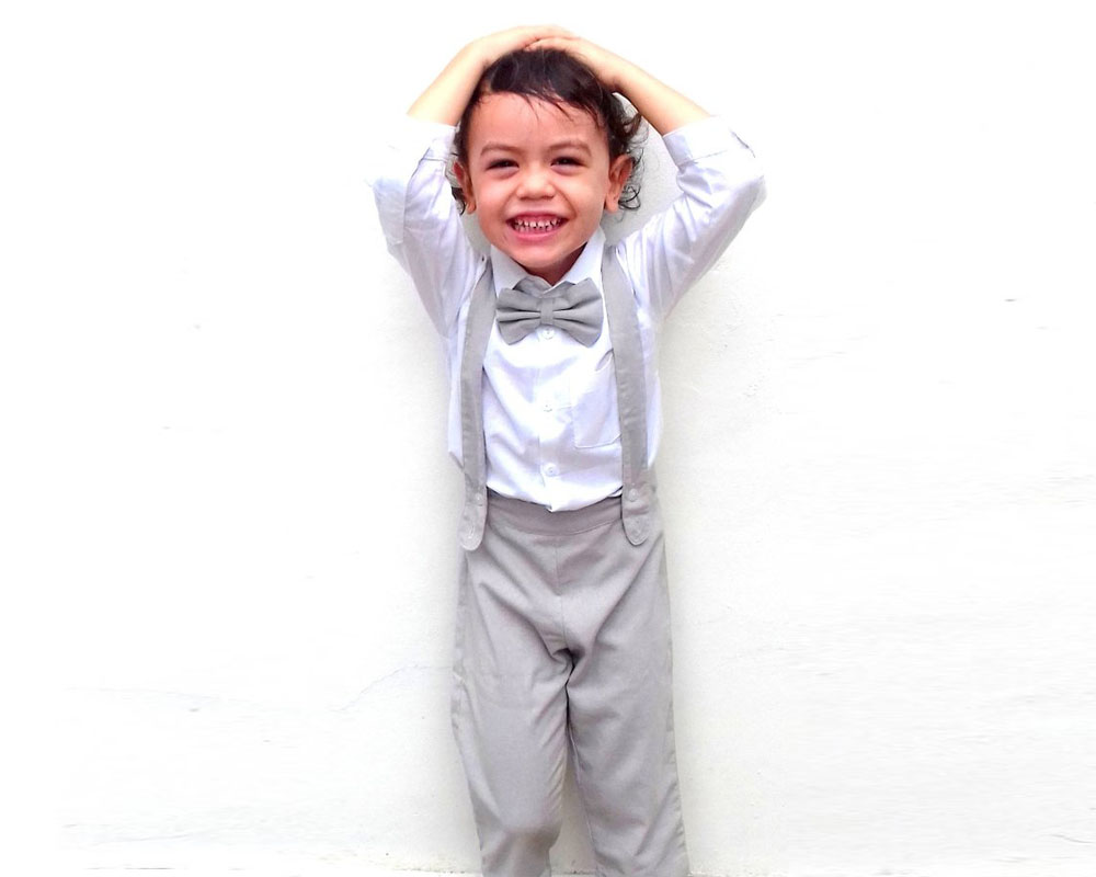 Boy 4 Piece Linen Suit Beige Tiny Tots Kids