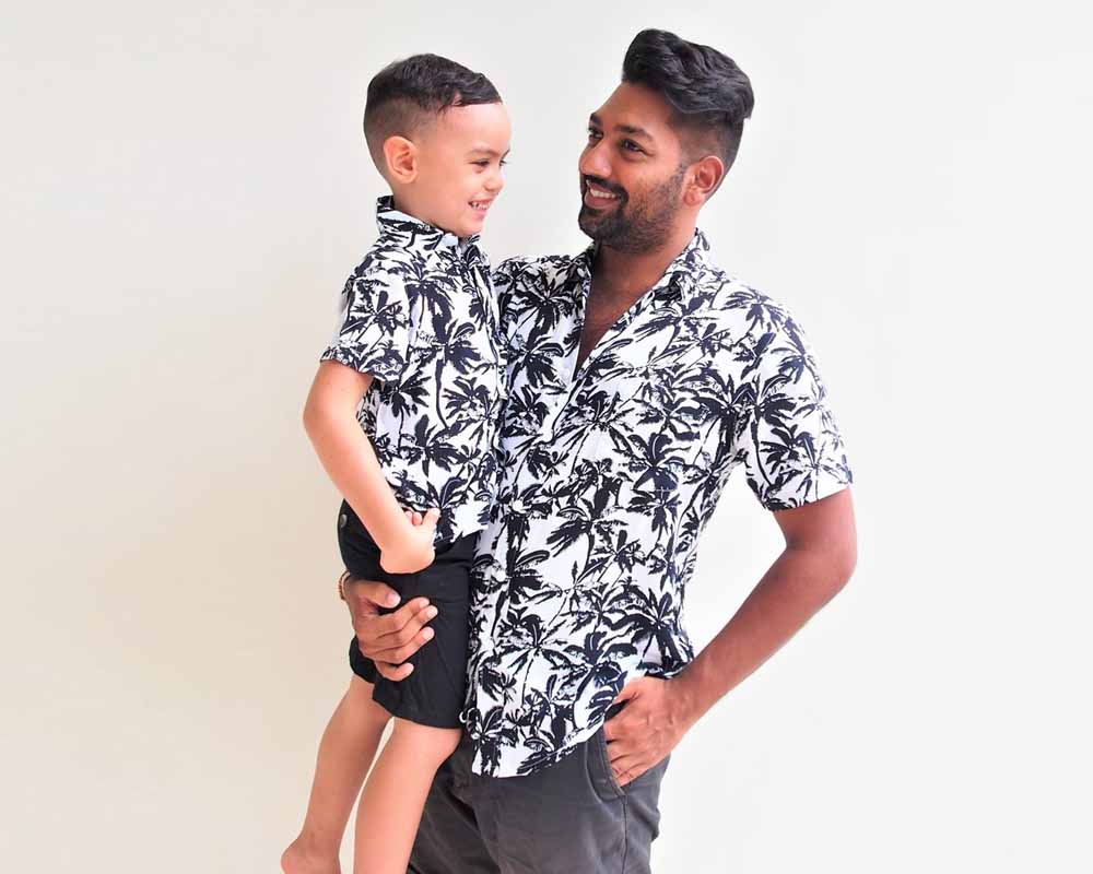 Matching Father Baby Hawaiian Shirts lovinbeautystuff