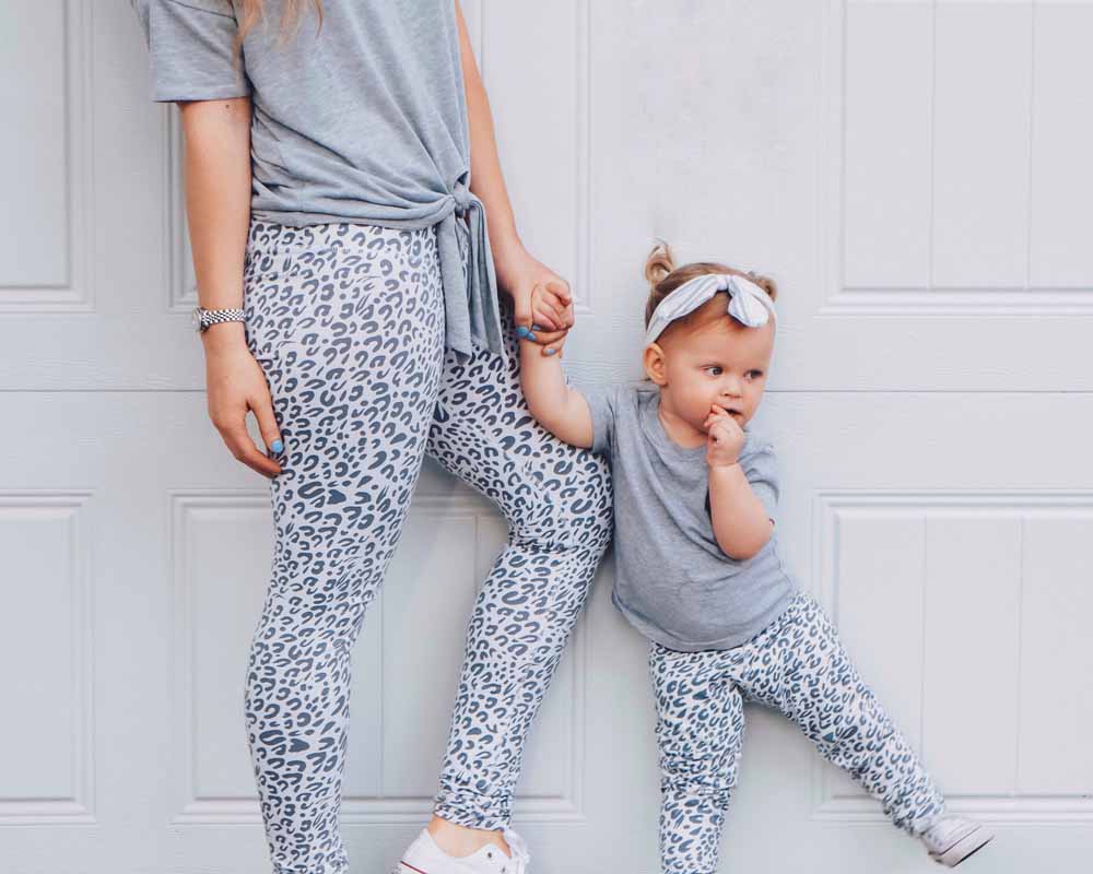 Mommy & Me Leggings Animal Print Tiny Tots Kids