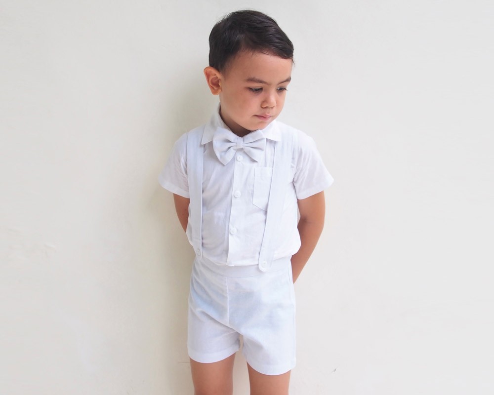 Ring Bearer Suits White Tiny Tots Kids