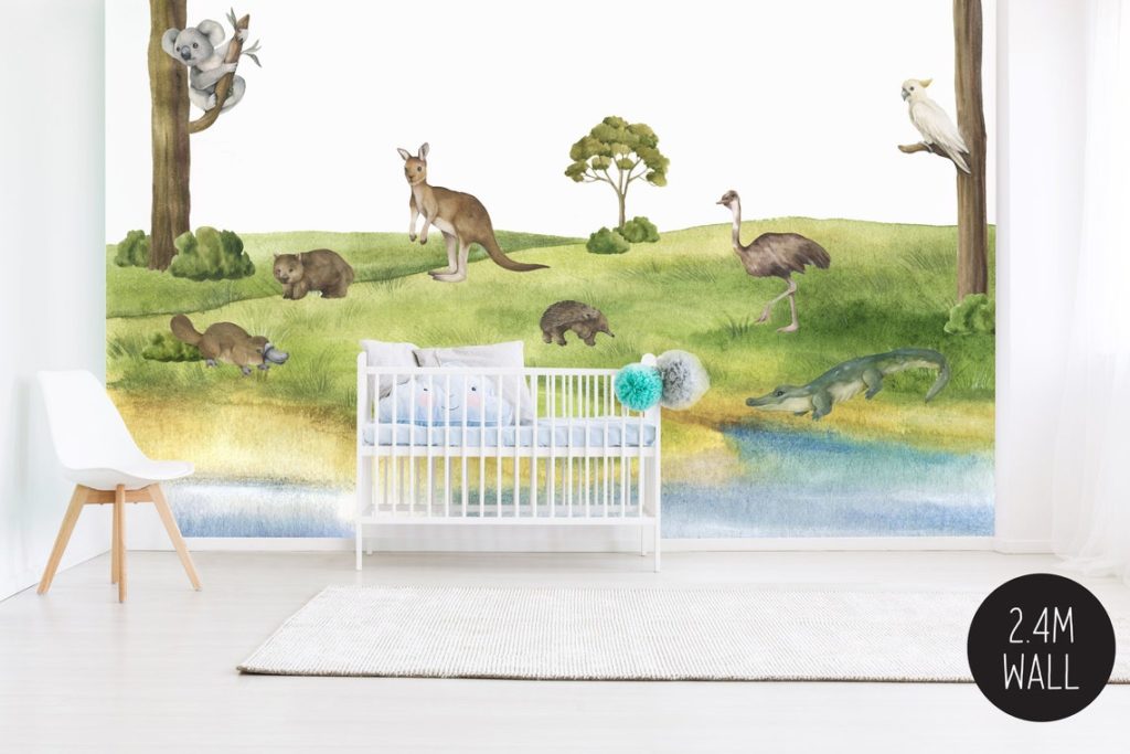 Australian Animals Wall Decals Removable Wall Decals, Wall Stickers
