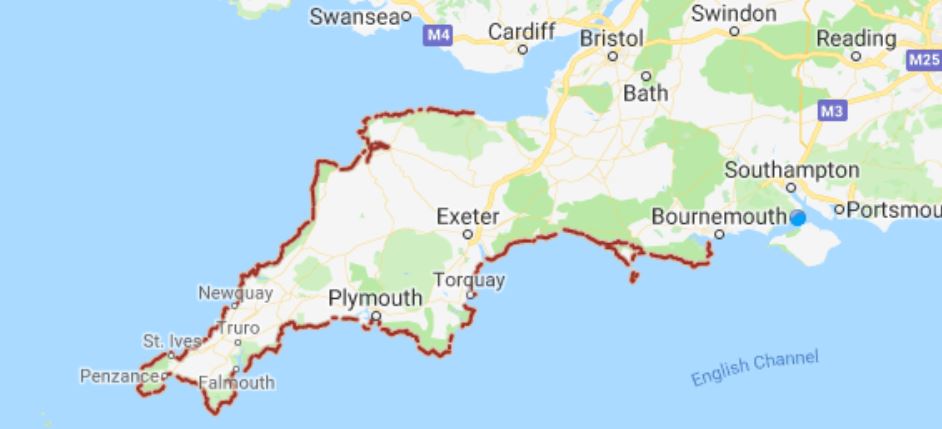 South West Coast Path Itinerary UK South West Coast Path Tinytramper®
