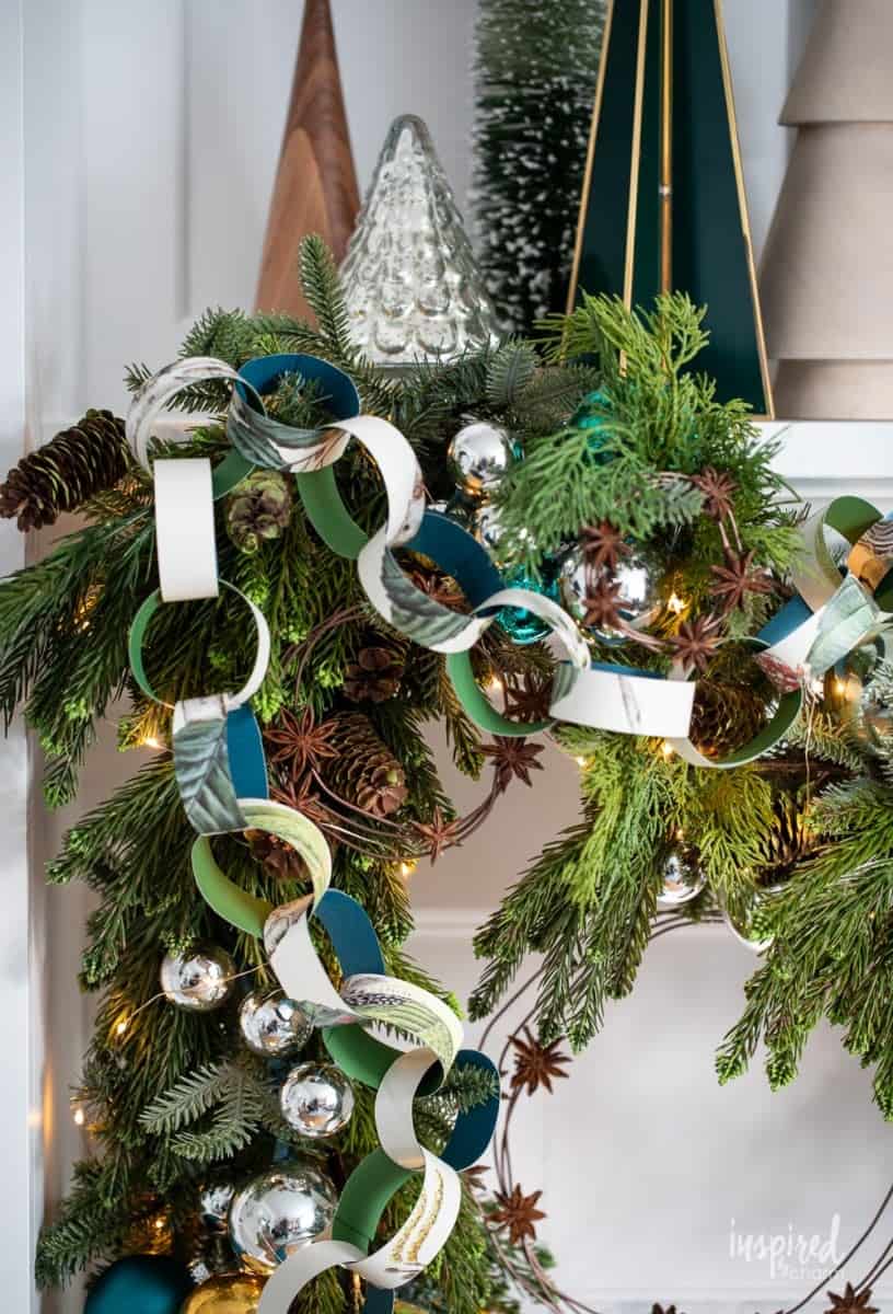 26 DIY Christmas Tree Garland Ideas {easy and fun to make for the holidays! Tiny Tree Decor