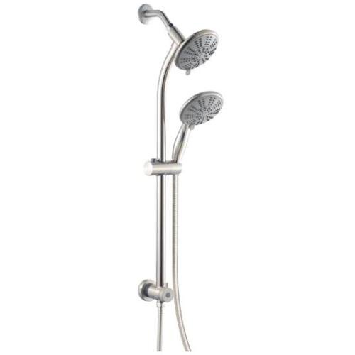 Ana Bath SB2425450BN DRILLFREE Slide Bar with Handheld Shower and