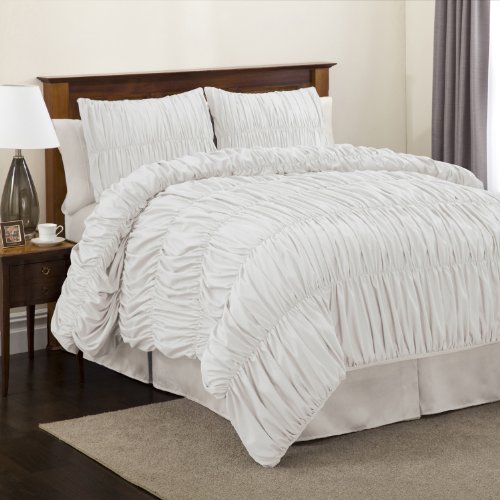 Lush Decor 4Piece Comforter Set, Full, White ijhugyue9 Blog