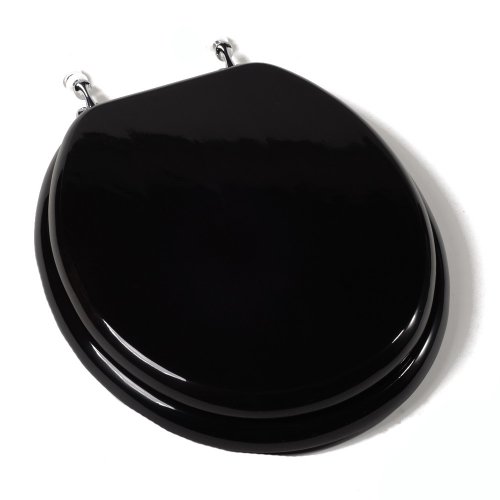 Comfort Seats C1B1R19CH Designer Solid Wood Toilet Seat with PVD