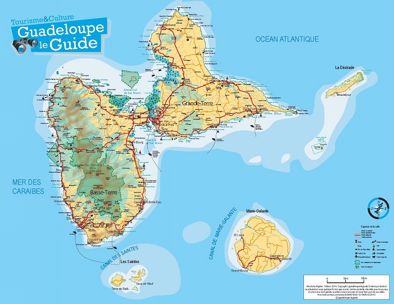 La Carte De Guadeloupe Carte de la Guadeloupe Images Arts et Voyages
