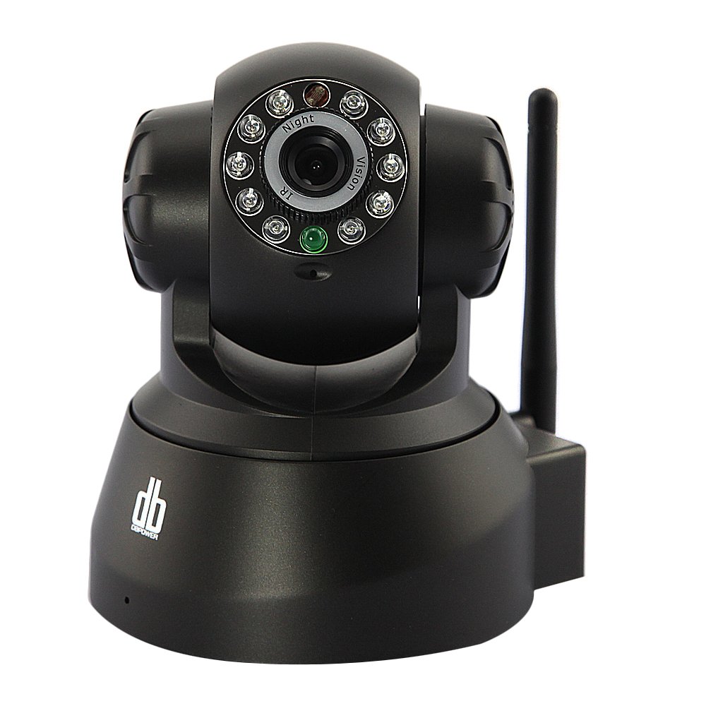 DBPOWER Pan Tilt WLAN IP Kamera WiFi ZweiWege Audio Nacht Vision