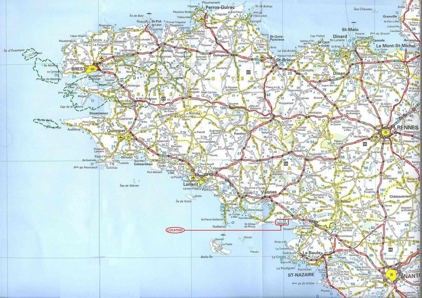 Les Défis De La Carte Sud De Grande-Bretagne Régions Grande Bretagne Carte
