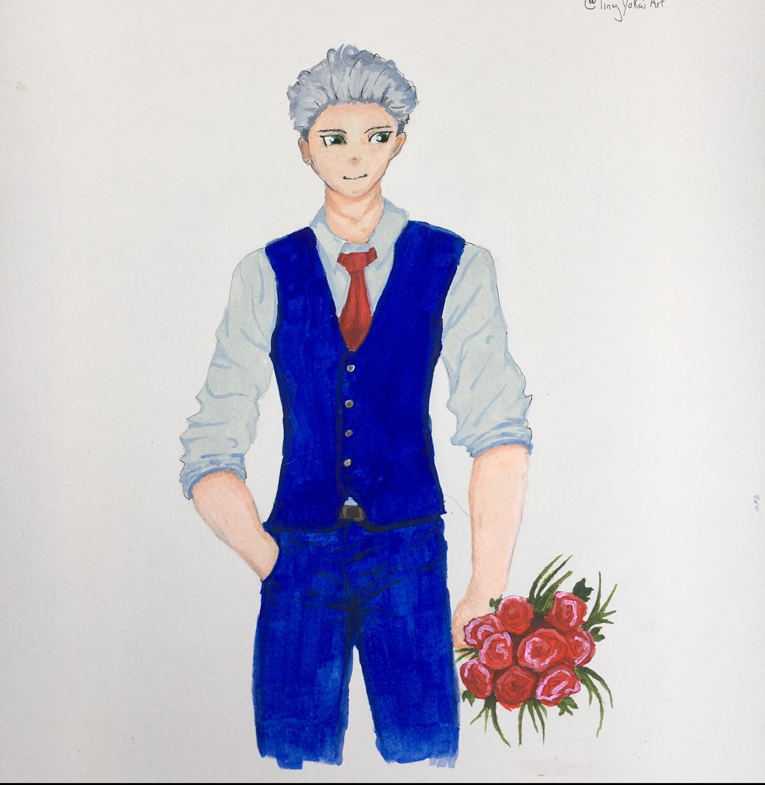 Flower Boy Tiny Yokai Art