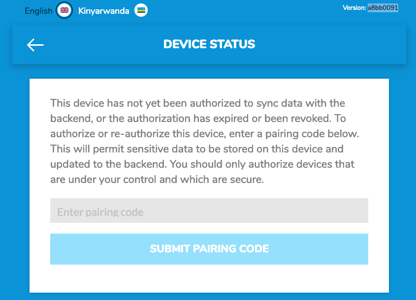 Creating/Pairing a Device