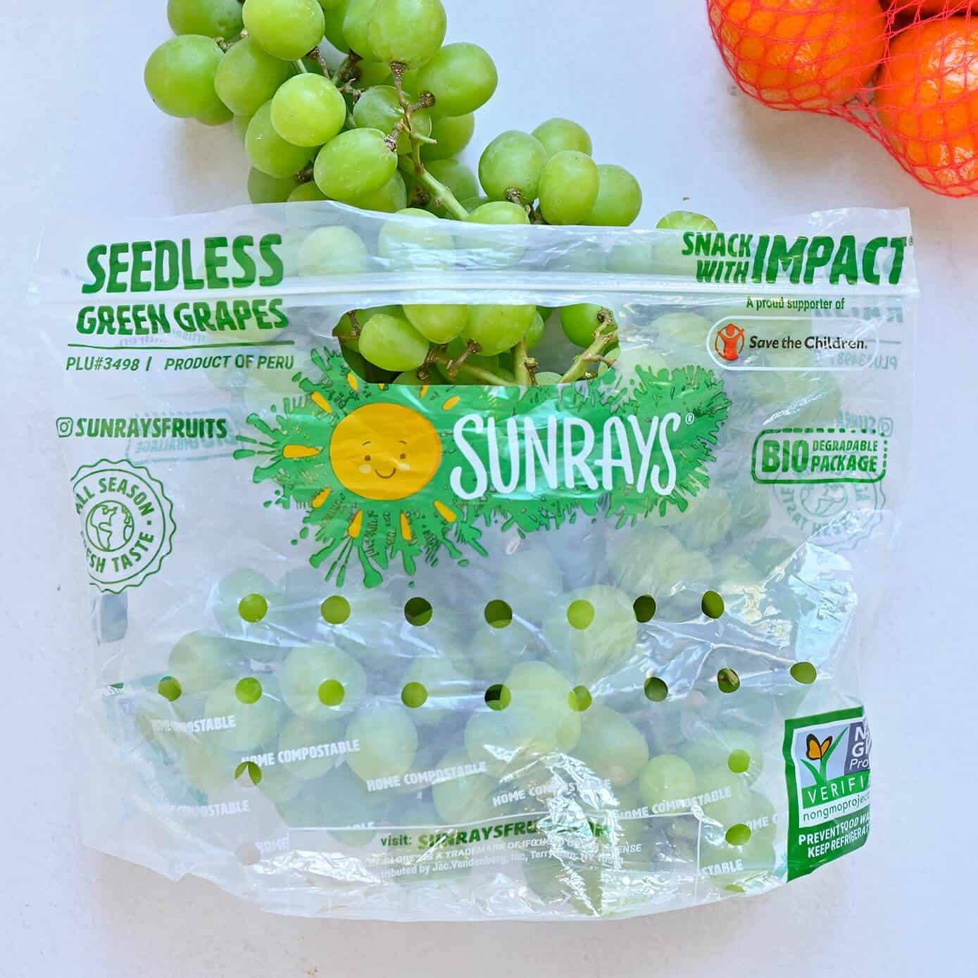 SUNRAYS® Uses TIPA's Home Compostable Bag For Grapes TIPA