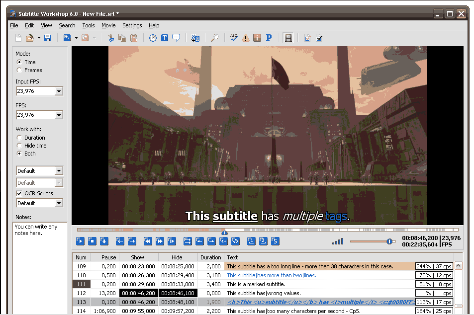 Cara Edit Subtitle Film Menggunakan Notepad dan Subtitle