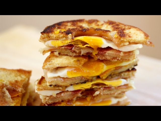 Donut Breakfast Sandwiches Recipe (with Video) TipBuzz