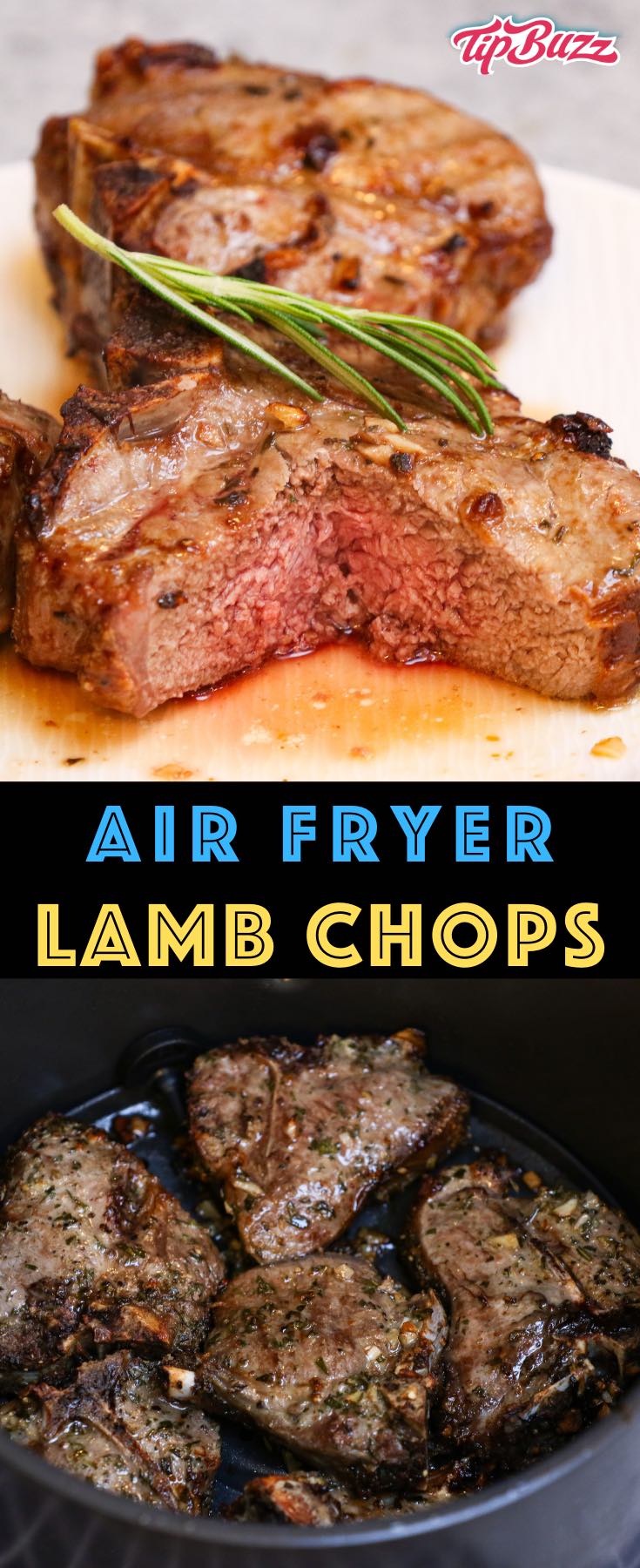 Air Fryer Lamb Chops with Rosemary & Garlic TipBuzz