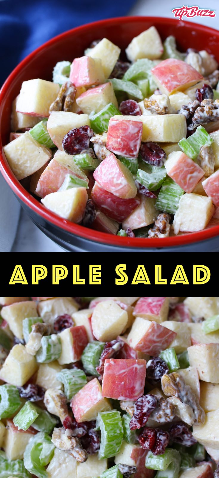 Apple Salad (with Walnuts and Raisins) TipBuzz