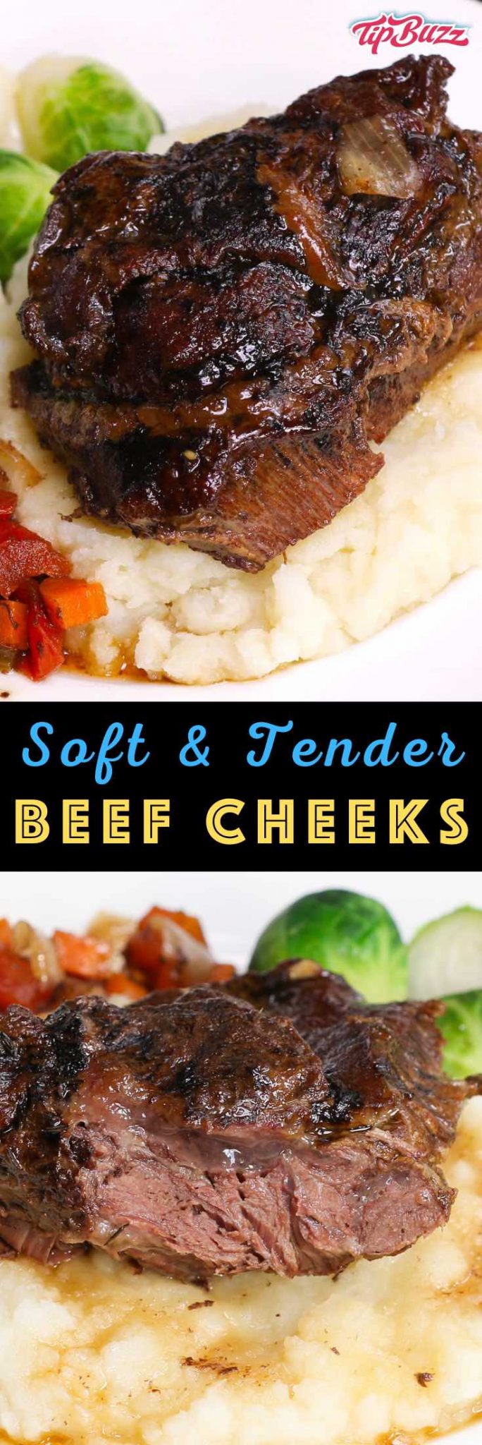 Braised Beef Cheeks {in Red Wine Sauce} TipBuzz