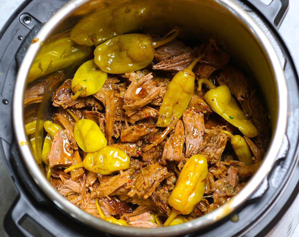Instant Pot Mississippi Pot Roast {Best Pressure Cooker Pot Roast Ever