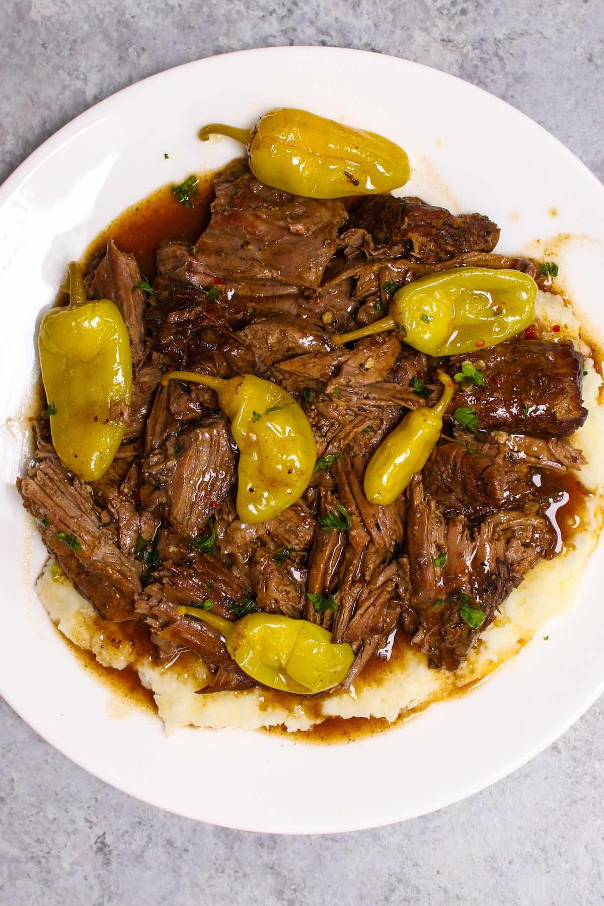 Instant Pot Mississippi Pot Roast {Best Pressure Cooker Pot Roast Ever