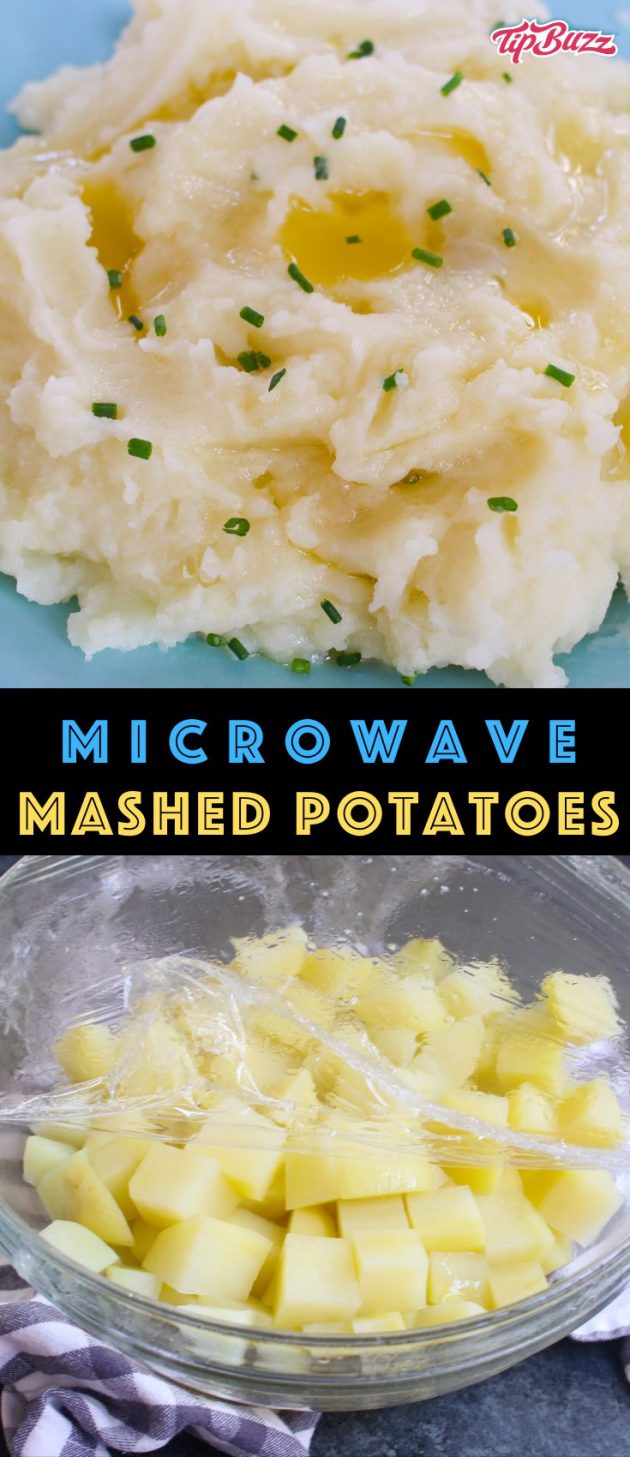 15 Minute Microwave Mashed Potatoes {Fluffy & Creamy!} TipBuzz