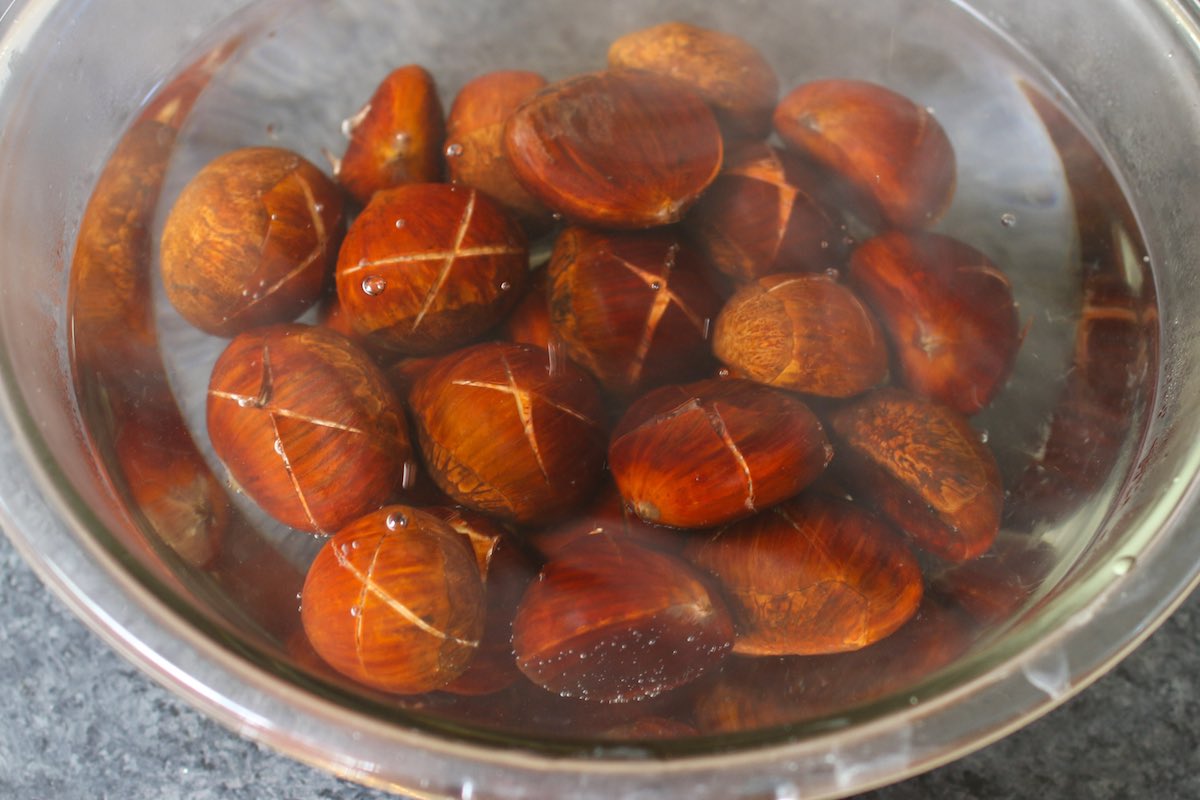 Roasted Chestnuts {How to Roast and Peel Chestnuts Easily + Video