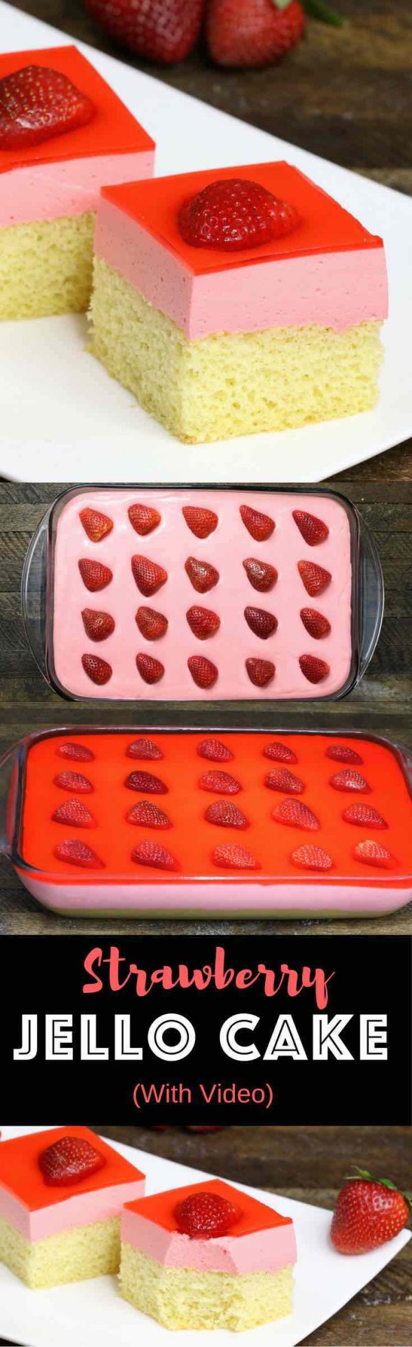 Easy Strawberry Jello Cake {Best Jello Cake Ever!} TipBuzz