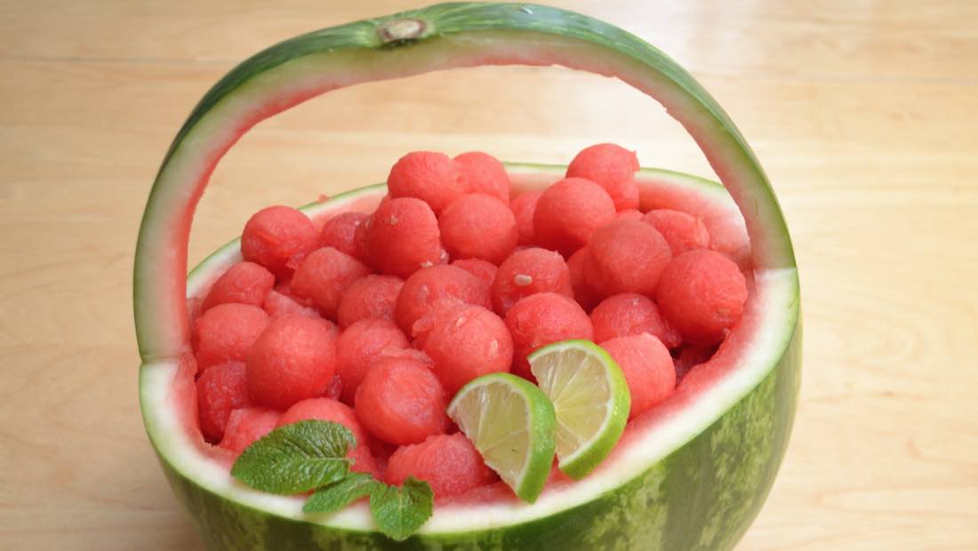 Incredible Watermelon Basket Recipe (with Video) TipBuzz