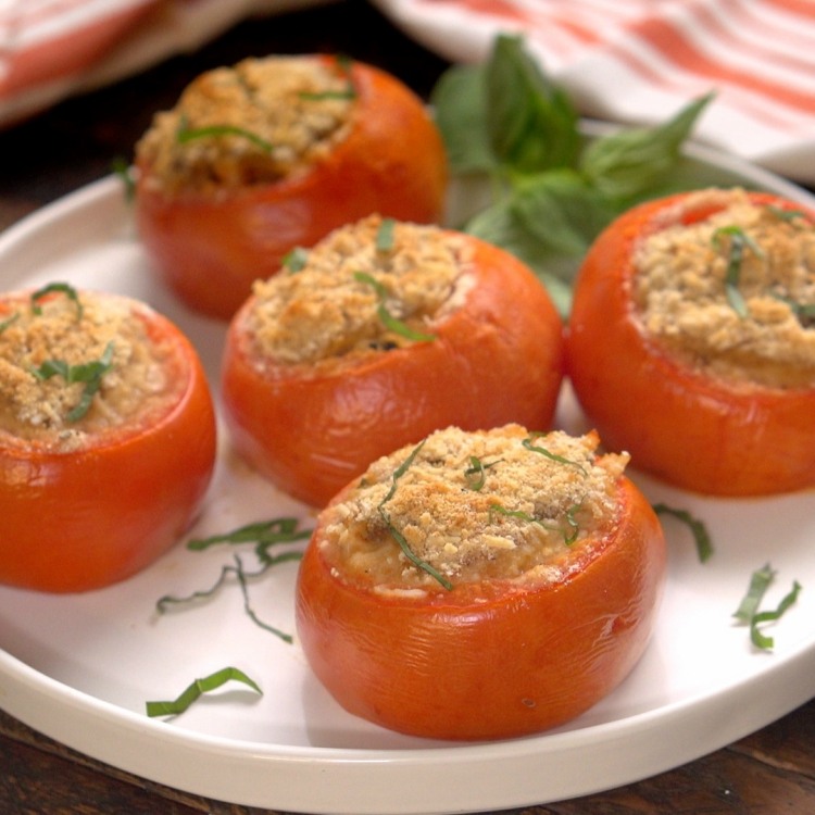 SausageAndRiceStuffed Tomatoes Recipe TipHero